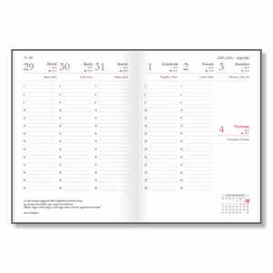 Tanári zsebkönyv PD CALENDAR papírborító A/5 Lilly 2026-2027