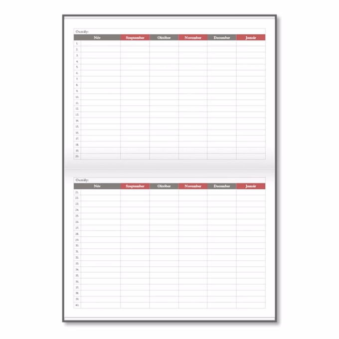 Tanári zsebkönyv PD CALENDAR papírborító A/5 Compass 2026-2027