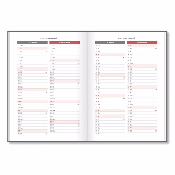 Tanári zsebkönyv PD CALENDAR papírborító A/5 Compass 2026-2027