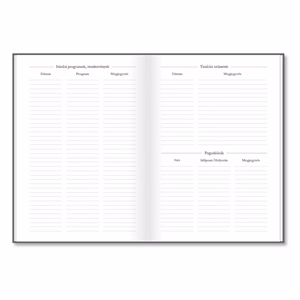 Tanári zsebkönyv PD CALENDAR papírborító A/5 Letters 2026-2027