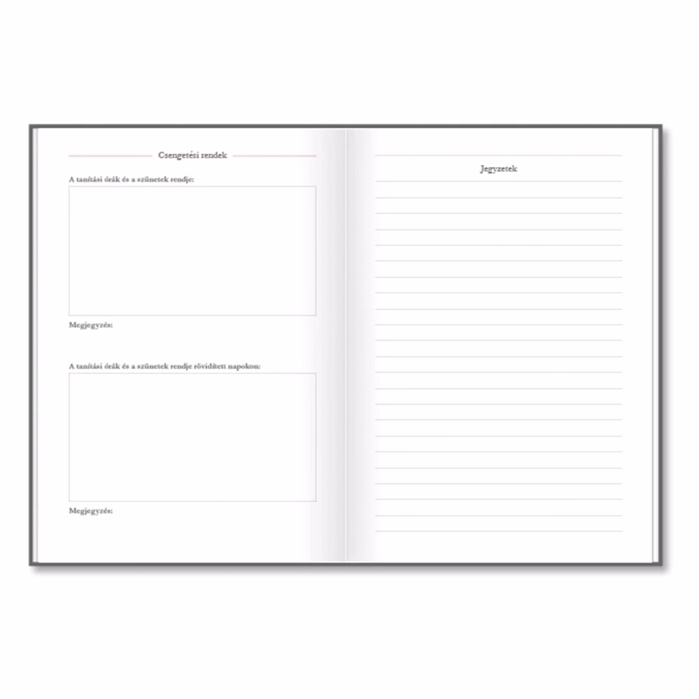 Tanári zsebkönyv PD CALENDAR papírborító A/5 Letters 2026-2027