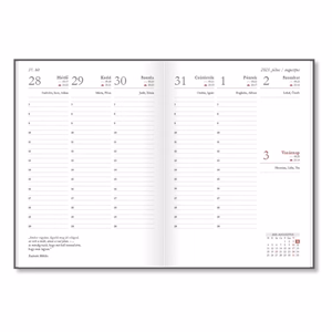 Tanári zsebkönyv PD CALENDAR papírborító A/5 Letters 2026-2027