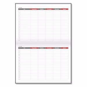 Tanári zsebkönyv PD CALENDAR papírborító A/5 Lilly 2026-2027