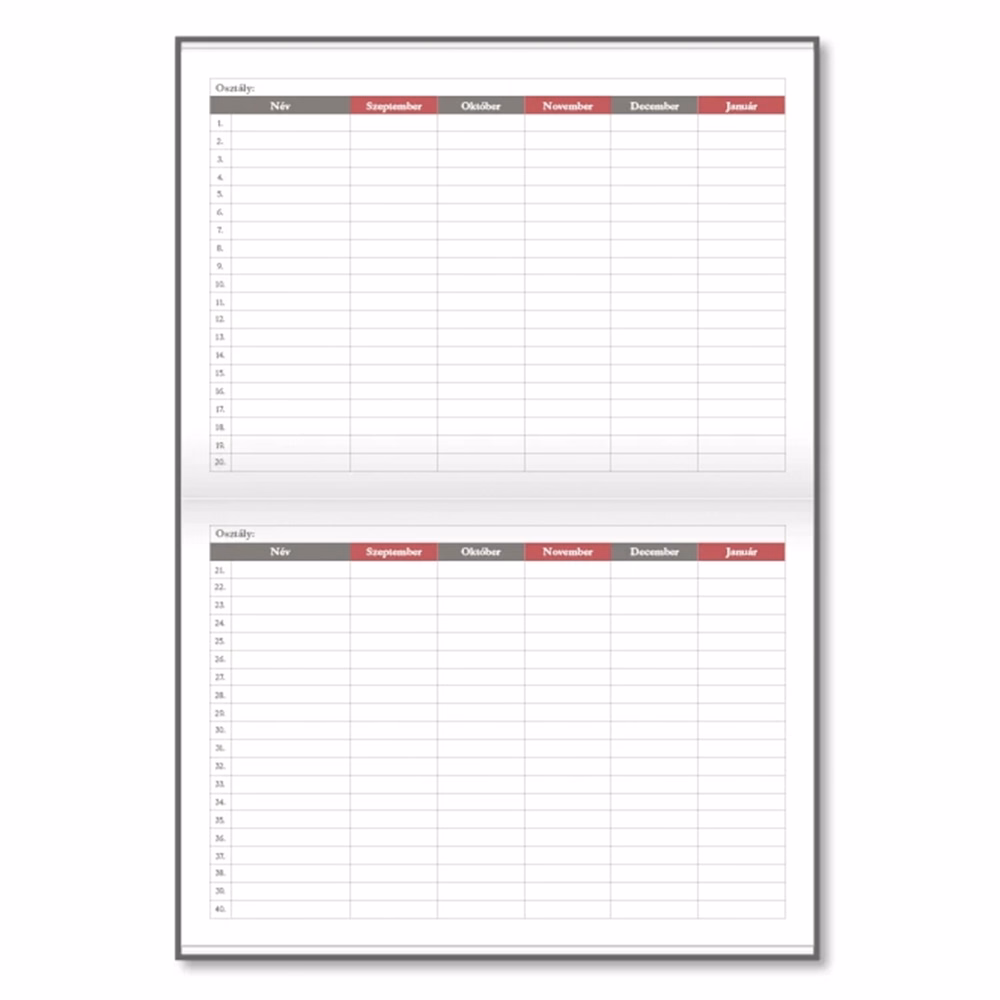 Tanári zsebkönyv PD CALENDAR papírborító A/5 Lilly 2026-2027