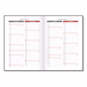 Tanári zsebkönyv PD CALENDAR papírborító A/5 Lilly 2026-2027