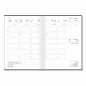 Tanári zsebkönyv PD CALENDAR papírborító A/5 Lilly 2026-2027