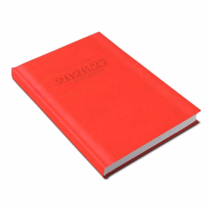 Tanári zsebkönyv REALSYSTEM műbőr A/5 heti piros 2026-2027