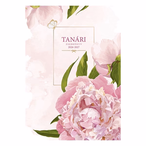 Tanári zsebkönyv TOPTIMER P200 papírborító A/5 heti 145x205 mm Bazsarózsa 2026-2027