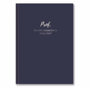 Tanári zsebkönyv TOPTIMER Prof PVC műbőrborító A/5 heti 145x205 mm Kék 2026-2027
