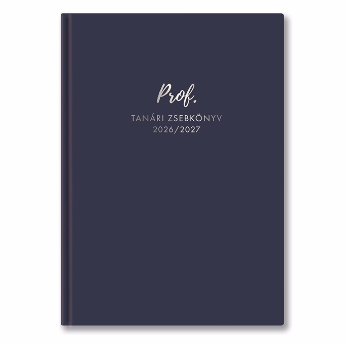 Tanári zsebkönyv TOPTIMER Prof PVC műbőrborító A/5 heti 145x205 mm Kék 2026-2027