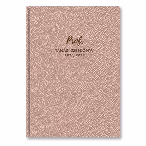 Tanári zsebkönyv TOPTIMER Prof PVC műbőrborító A/5 heti 145x205 mm Púder bubble 2026-2027