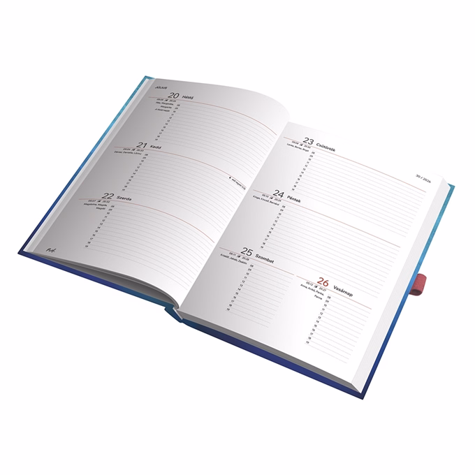 Tanári zsebkönyv TOPTIMER Prof fóliázott papírborító A/5 heti 145x205 mm Kisvirág 2026-2027