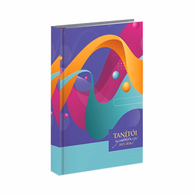 Tanítói zsebkönyv PD CALENDAR papírborító A/5 Waves 2025-2026