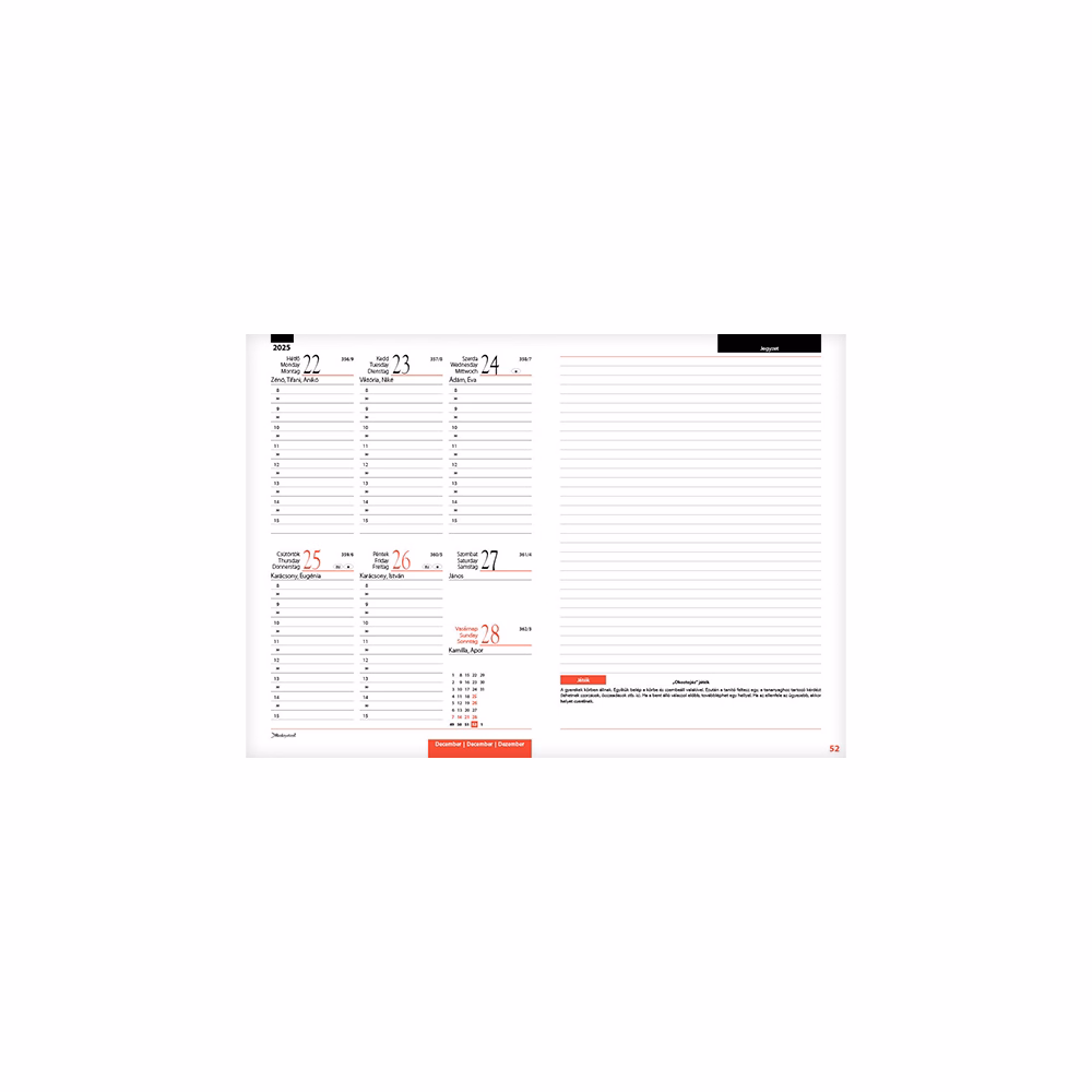 Tanítói zsebkönyv REALSYSTEM műbőr A/5 heti kék 2025-2026