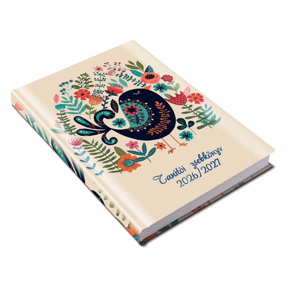 Tanítói zsebkönyv REALSYSTEM papírborító A/5 heti madár 2026-2027