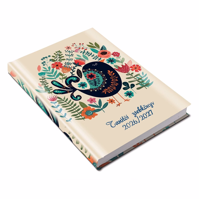 Tanítói zsebkönyv REALSYSTEM papírborító A/5 heti madár 2026-2027