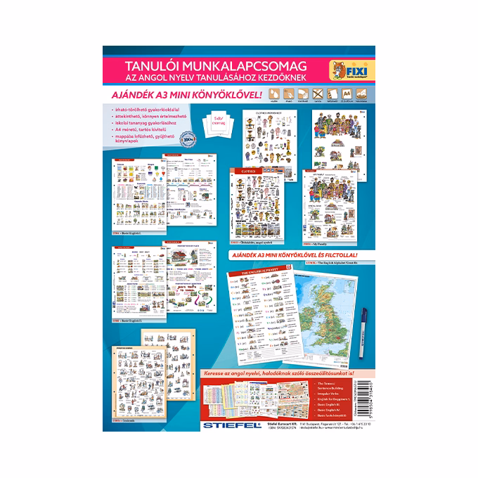 Tanulói munkalap csomag STIEFEL Angol kezdő