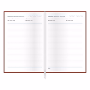 Tárgyalási napló TOPTIMER Traditional T162 B/5 fehér lapos zöld