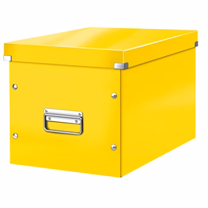 Tároló doboz LEITZ Click&Store L méret kocka sárga