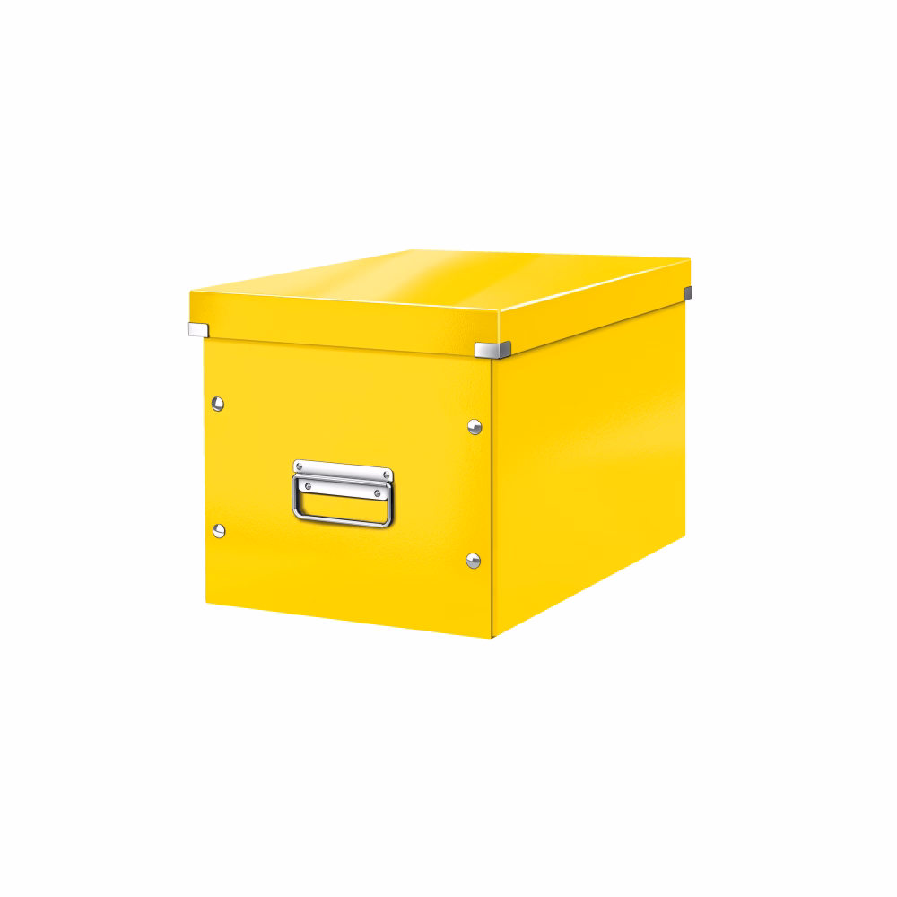 Tároló doboz LEITZ Click&Store L méret kocka sárga