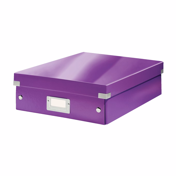Tároló doboz LEITZ Click&Store rendszerező M méret lila