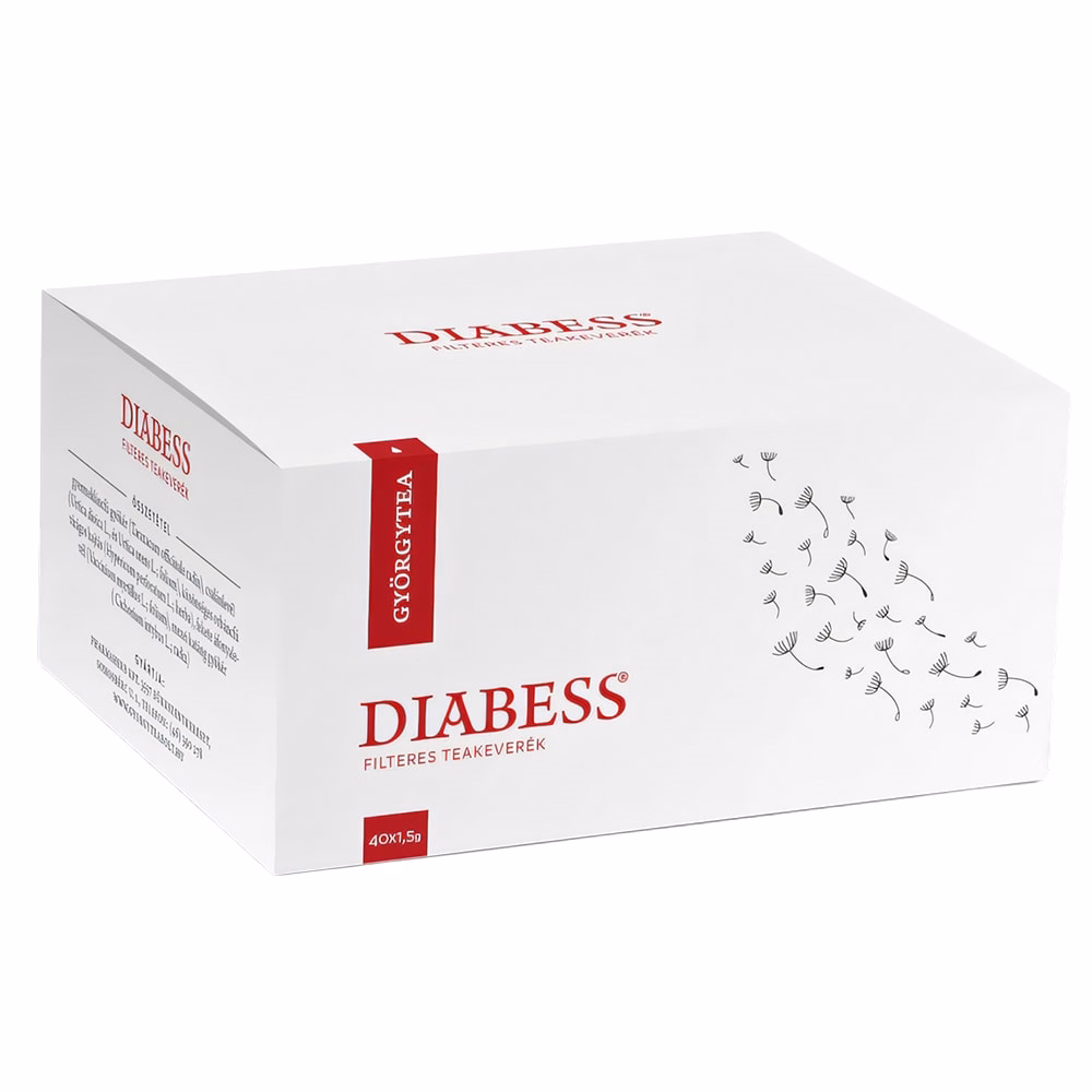 Teakeverék GYÖRGYTEA Diabess filteres 40x1,5 g