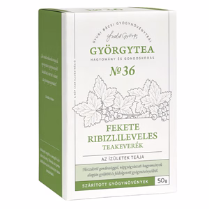 Teakeverék GYÖRGYTEA Fekete ribizlileveles 50 g