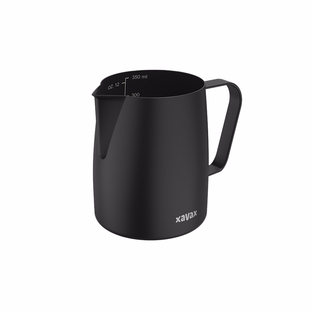 Tejeskancsó XAVAX nemesacél 350ml fekete