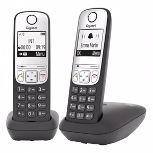 Telefon GIGASET A690 Duo asztali vezeték nélküli 2 kézibeszélő fekete