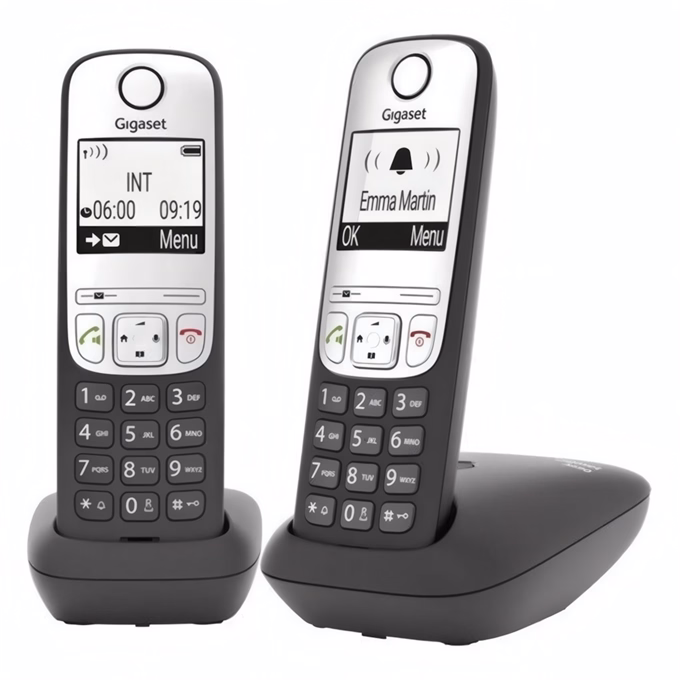 Telefon GIGASET A690 Duo asztali vezeték nélküli 2 kézibeszélő fekete