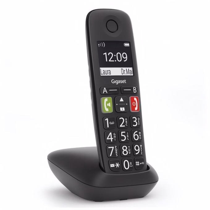 Telefon GIGASET E290 asztali vezeték nélküli fekete