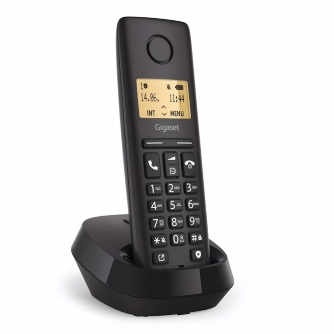 Telefon GIGASET Pure 100 asztali vezeték nélküli fekete