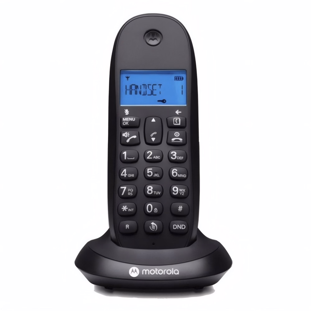 Telefon MOTOROLA C1001CB+ asztali vezeték nélküli fekete