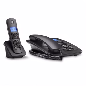 Telefon MOTOROLA C4201 asztali vezeték + vezeték nélküli fekete