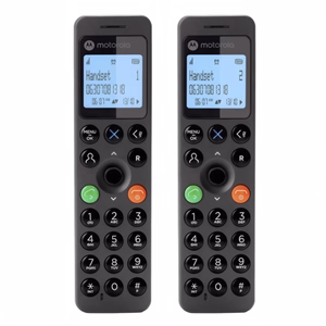 Telefon MOTOROLA DOT202 asztali vezeték nélküli 2 kézibeszélő fekete