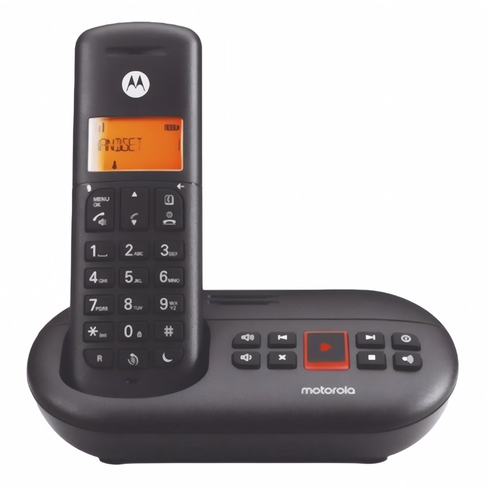 Telefon MOTOROLA E211 asztali vezeték nélküli fekete