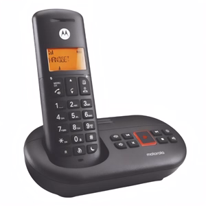 Telefon MOTOROLA E211 asztali vezeték nélküli fekete