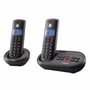 Telefon MOTOROLA E212 asztali vezeték nélküli 2 kézibeszélő fekete