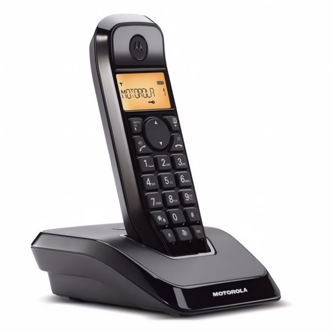 Telefon MOTOROLA S1201 asztali vezeték nélküli fekete