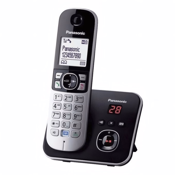 Telefon PANASONIC KX-TG6821PDB asztali vezeték nélküli ezüst
