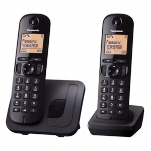 Telefon PANASONIC KX-TGC212PDB asztali vezeték nélküli 2 kézibeszélő fekete