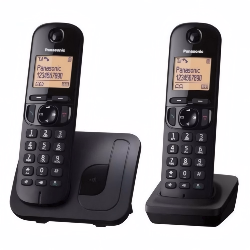Telefon PANASONIC KX-TGC212PDB asztali vezeték nélküli 2 kézibeszélő fekete