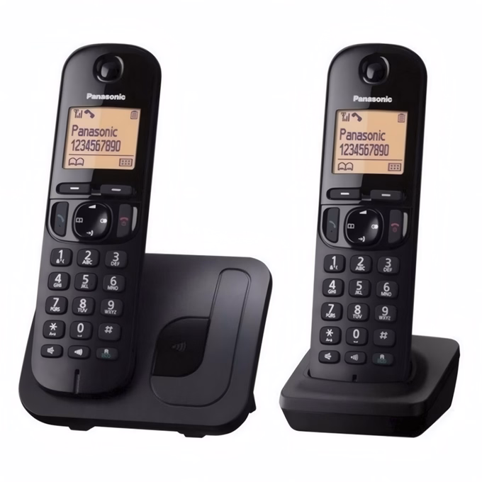 Telefon PANASONIC KX-TGC212PDB asztali vezeték nélküli 2 kézibeszélő fekete