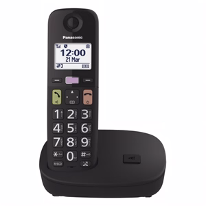 Telefon PANASONIC KX-TGU110FXB asztali vezeték nélküli fekete