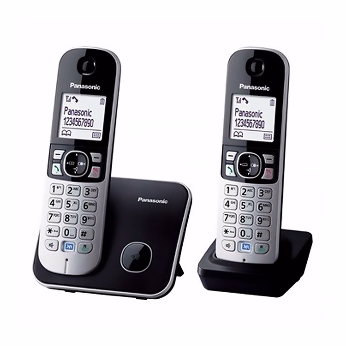 Telefon dect PANASONIC KX-TG6812PDB vezeték nélküli ezüst-fekete