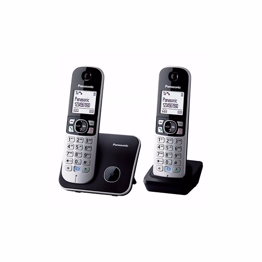Telefon dect PANASONIC KX-TG6812PDB vezeték nélküli ezüst-fekete