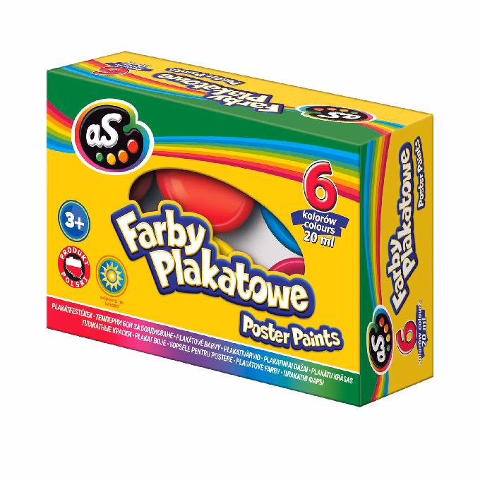 Tempera ASTRA AS tégelyes 20 ml 6 szín/készlet