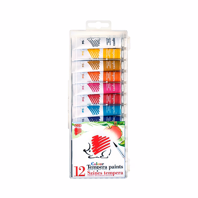 Tempera ICO Süni 12 darabos 12 ml