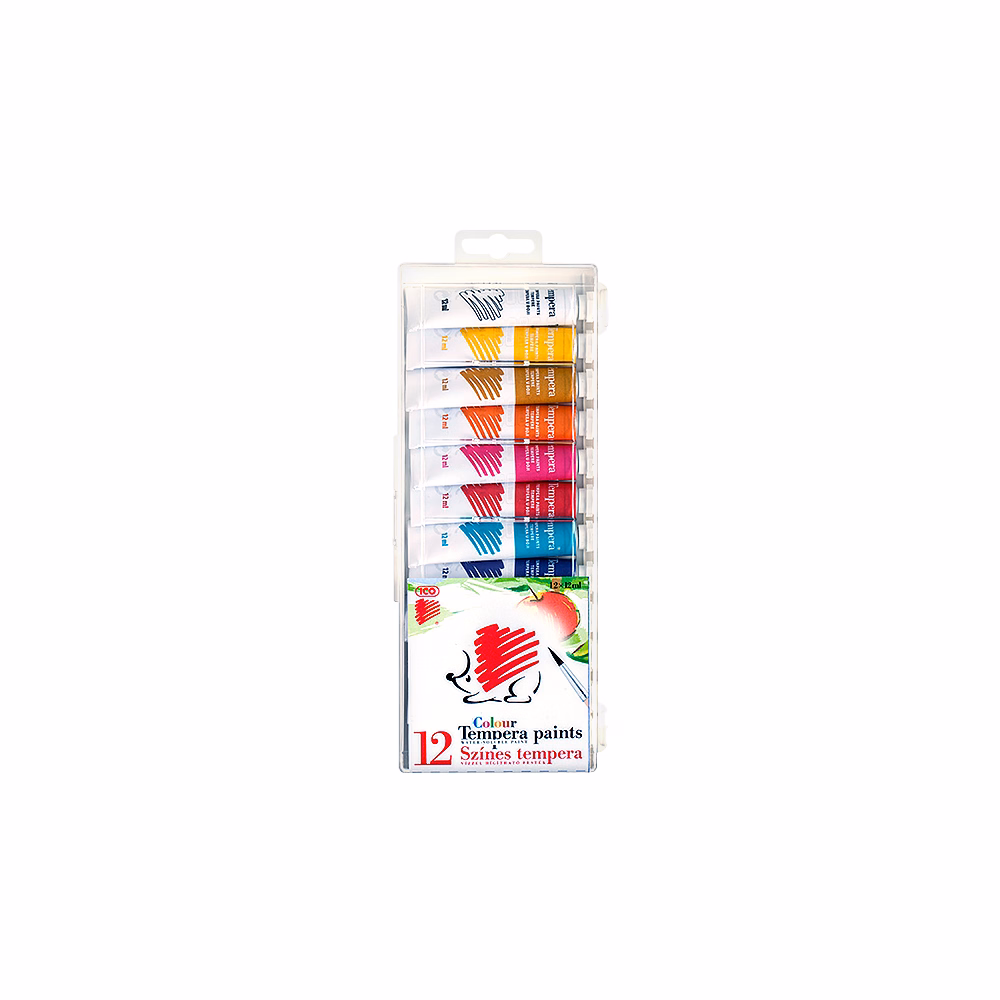 Tempera ICO Süni 12 darabos 12 ml