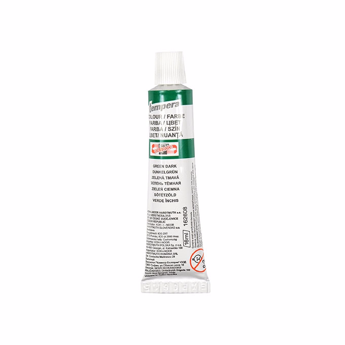 Tempera KOH-I-NOOR 162608 16ml cinóber sötétzöld